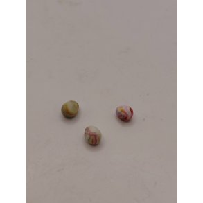 3 farvet p�ske �g (h�ndlavet)