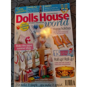 Dollhouse world magasin p� engelsk september/07 nr. 180 (brugt/som nyt)