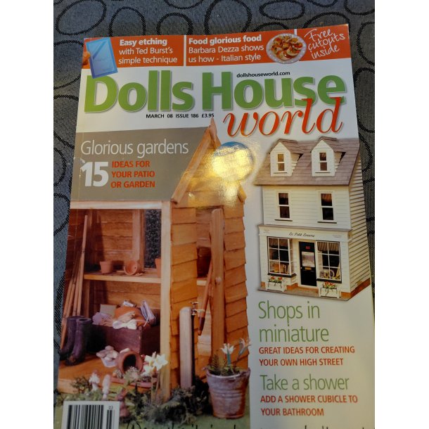 Dollhouse world magasin p� engelsk marts/08 nr. 186 (brugt/som nyt)