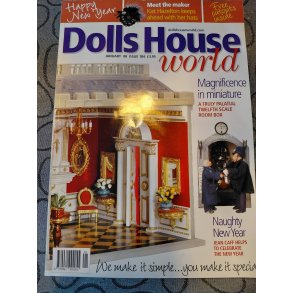 Dollhouse world magasin p� engelsk januar/08 nr. 184 (brugt/som nyt)