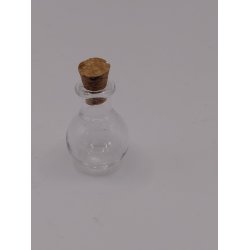 Glas krukke med korkprop (ny)