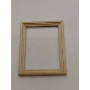 Ramme i umalet tr� (ny) 7,4 x 6 cm