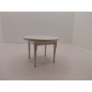 Rundt spisebord i tr� (brugt) 1:12