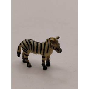 Meget lille zebra i gummi (ny) 1:48