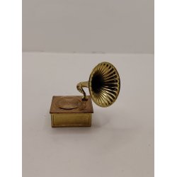 Grammofon i metal (vintage) 1:12