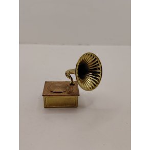 Grammofon i metal (vintage) 1:12