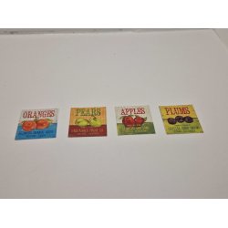 Frugt plakat / skilt i kraftig karton (nyt)