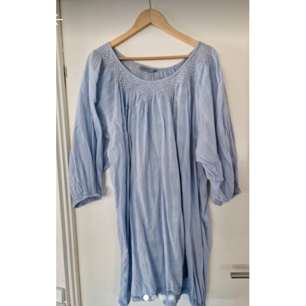 Bluse med � �rmer 100 % bomuld (brugt)