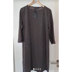 Brun kjole med lyser�de prikker (ny) M�rke: Stigensgaar