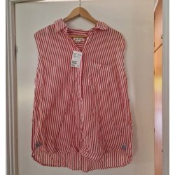 Skjortebluse uden �rmer (ny) Str 46
