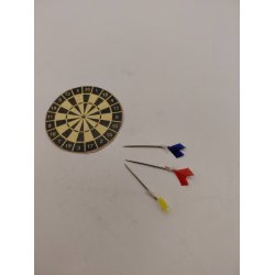Dartskive med 3 pile (nyt)