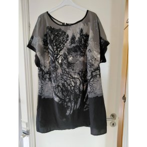 Gr�/sort tunika (brugt) Str 54