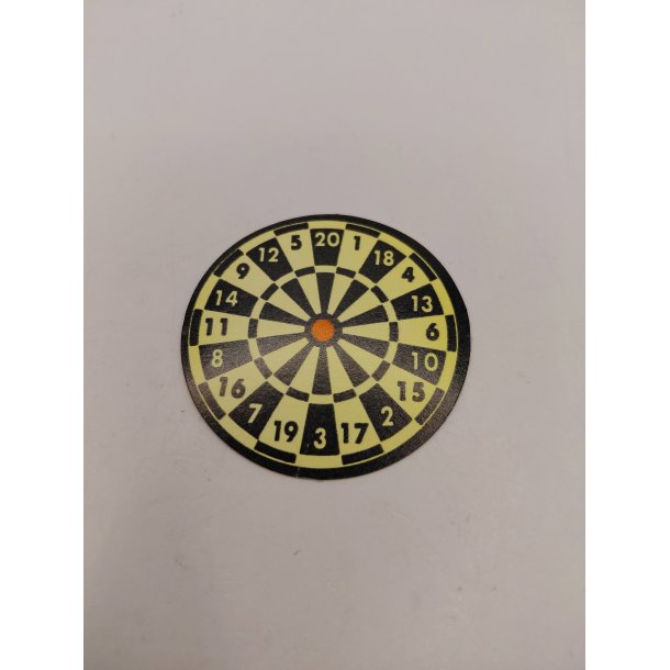 Dartskive i kraftig karton (ny)