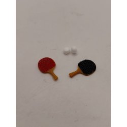 2 bordtennisbat og 2 bolde (nyt)