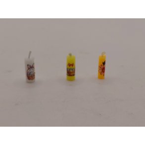 1 stk blok lys i stearin (h�ndlavet) 1,5 x ,05 cm