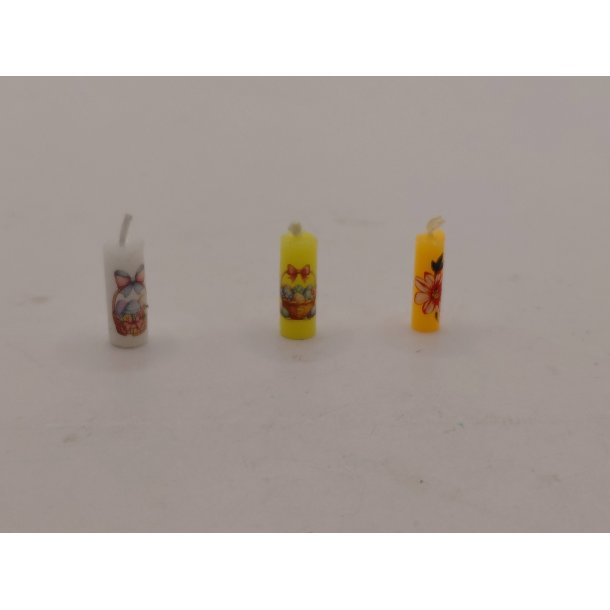 1 stk blok lys i stearin (h�ndlavet) 1,5 x ,05 cm