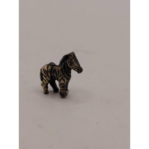 Meget lille zebra i metal (vintage)