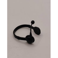 Stort headset i plastik (nyt) 1:6/1:12