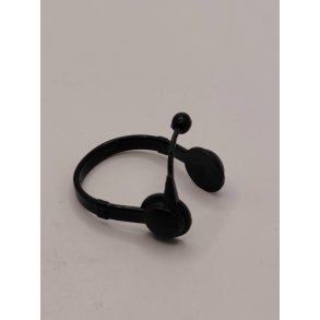 Stort headset i plastik (nyt) 1:6/1:12