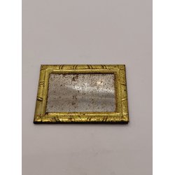 Spejl i metal fra 1920'erne med patina (antik) 