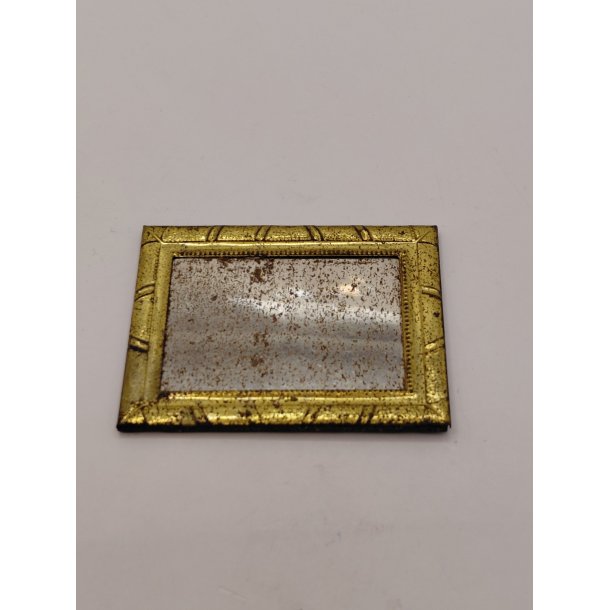 Spejl i metal fra 1920'erne med patina (antik) 