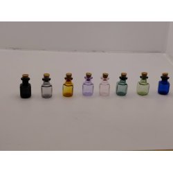 Apoteker krukke/opbevaring i glas med korkprop (ny) 