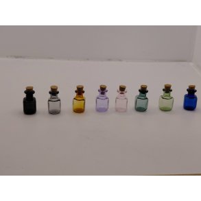 Apoteker krukke/opbevaring i glas med korkprop (ny) 