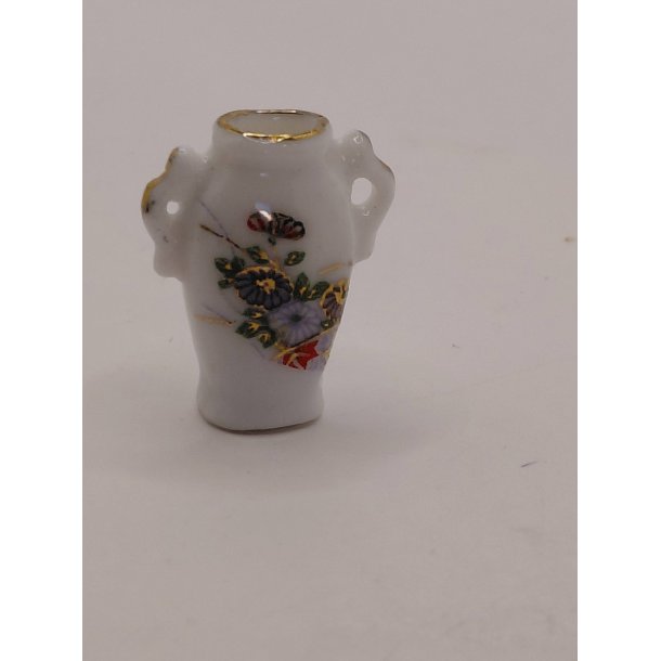 Vase/urne i porcel�n (brugt)