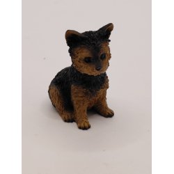 Yorkshire terrier hund i resin (ny)
