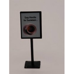 Caf� skilt i plastik (nyt)