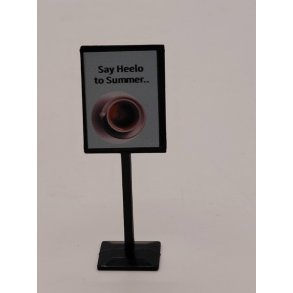 Caf� skilt i plastik (nyt)