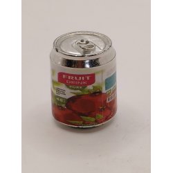 D�se med frugt drik (brugt)