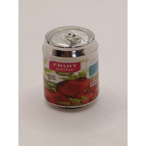 D�se med frugt drik (brugt)