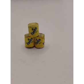 T�rn med 3 Fanta d�se sodavand (vintage)
