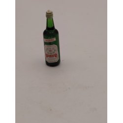 R�d Aalborg snaps.  Flaske i plastik (vintage)