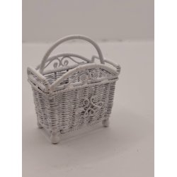 Avis/magasin holder eller blomster kurv, i metal (brugt/som ny)