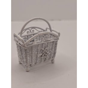 Avis/magasin holder eller blomster kurv, i metal (brugt/som ny)