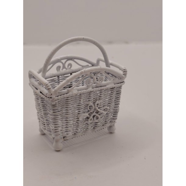 Avis/magasin holder eller blomster kurv, i metal (brugt/som ny)