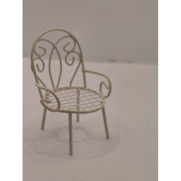 Caf� stol i metal (vintage) 1:12