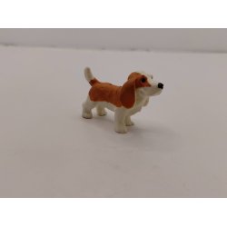 Basset hund i plastik (vintage)