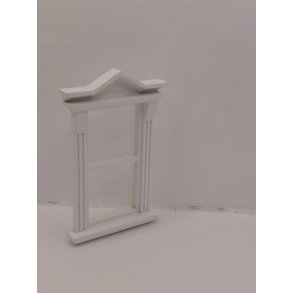 Vindue i tr� med plastik ruder (brugt/fin stand)