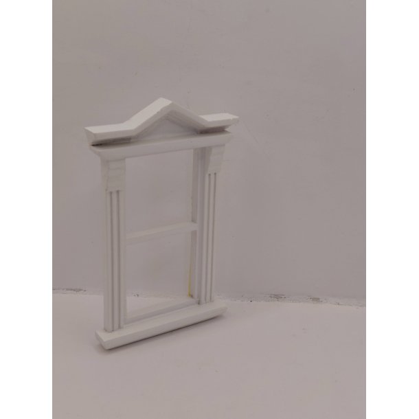Vindue i tr� med plastik ruder (brugt/fin stand)