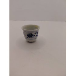 Stor blomster krukke i porcel�n (brugt)