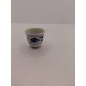 Stor blomster krukke i porcel�n (brugt)