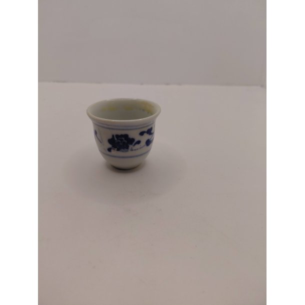 Stor blomster krukke i porcel�n (brugt)