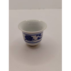 Stor blomster krukke i porcel�n (brugt)