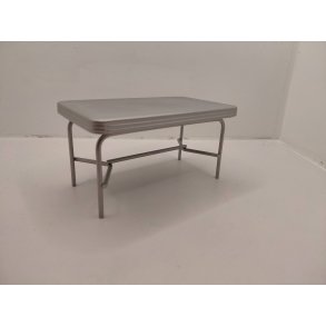 Spisebord 50'er diner-bord i metal (brugt/som nyt) 1:12