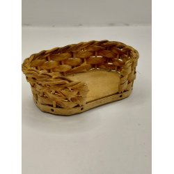 Flettet hund/katte kurv (vintage)