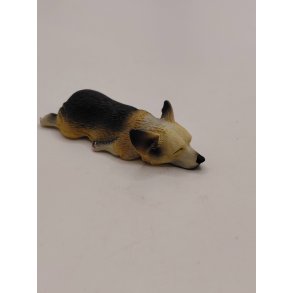 Corgi der sover. I resin (ny)