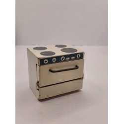 Hanse komfur i tr� (vintage med patina)